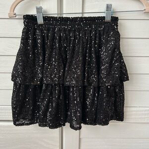 Black girls sequence skirt size 9/10